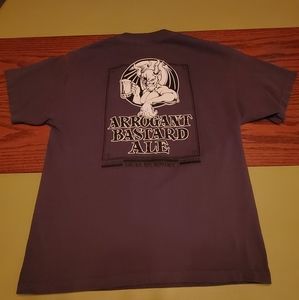 STONE BREWING CO. ARROGANT BASTARD T-SHIRT Men's Large Grey